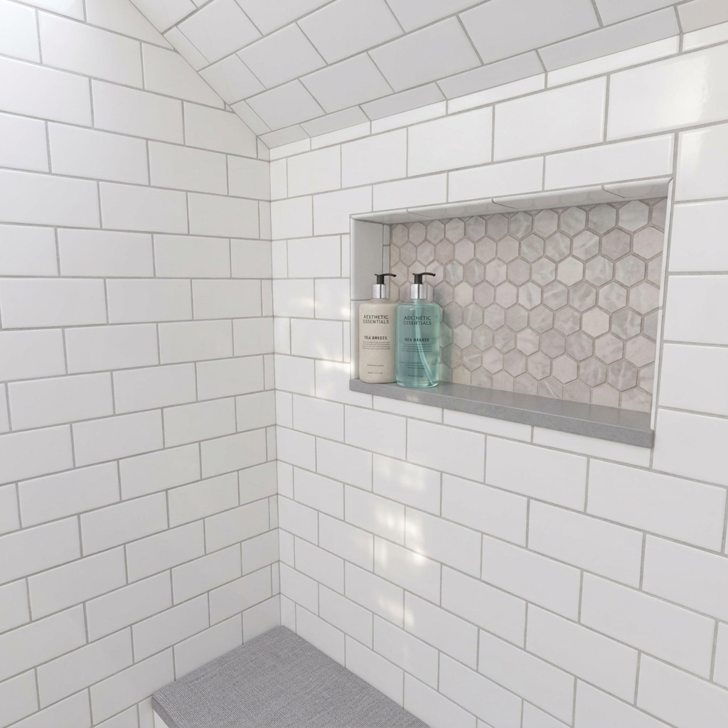 Attic Dormer Subway Shower — view 3