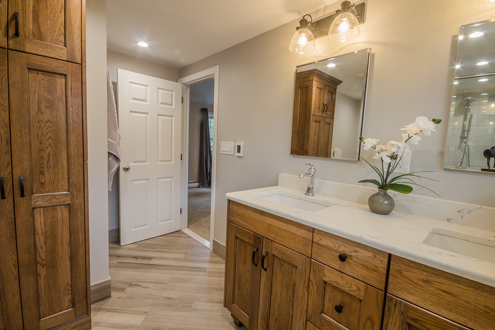 Reading Transitional Driftwood Vanity Bath — view 3