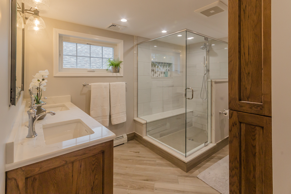 Reading Transitional Driftwood Vanity Bath — view 4