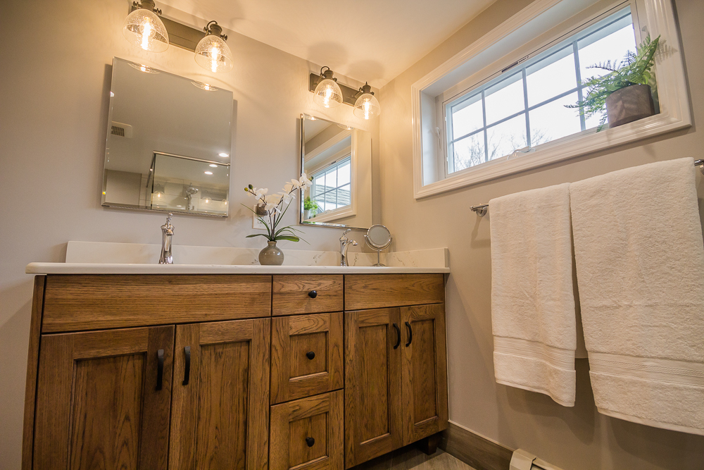 Reading Transitional Driftwood Vanity Bath — view 6