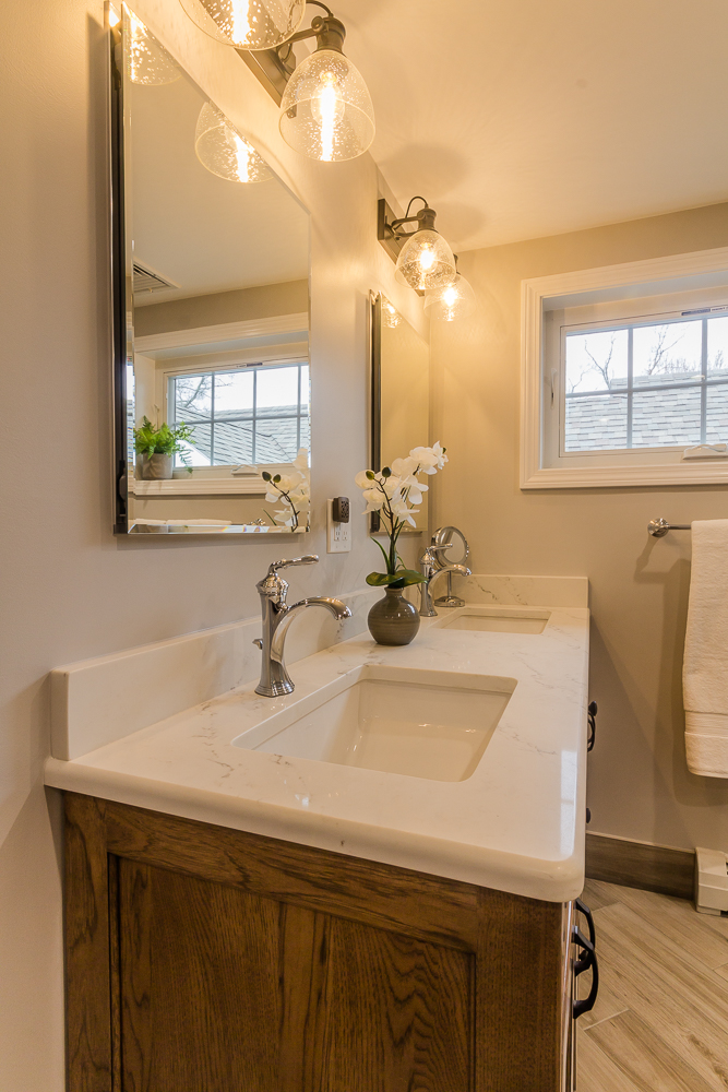 Reading Transitional Driftwood Vanity Bath — view 8