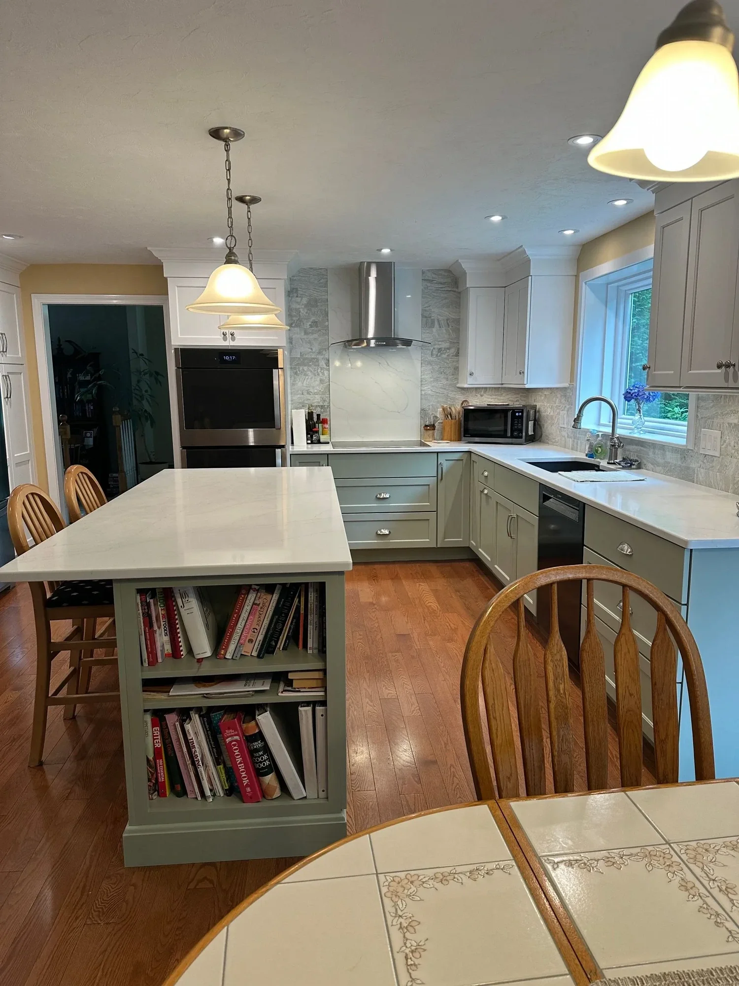 Hudson Sage & White Two-Tone Kitchen — view 2