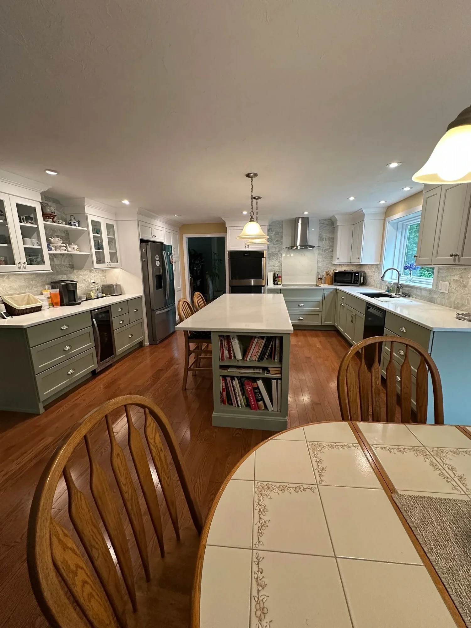 Hudson Sage & White Two-Tone Kitchen — view 4