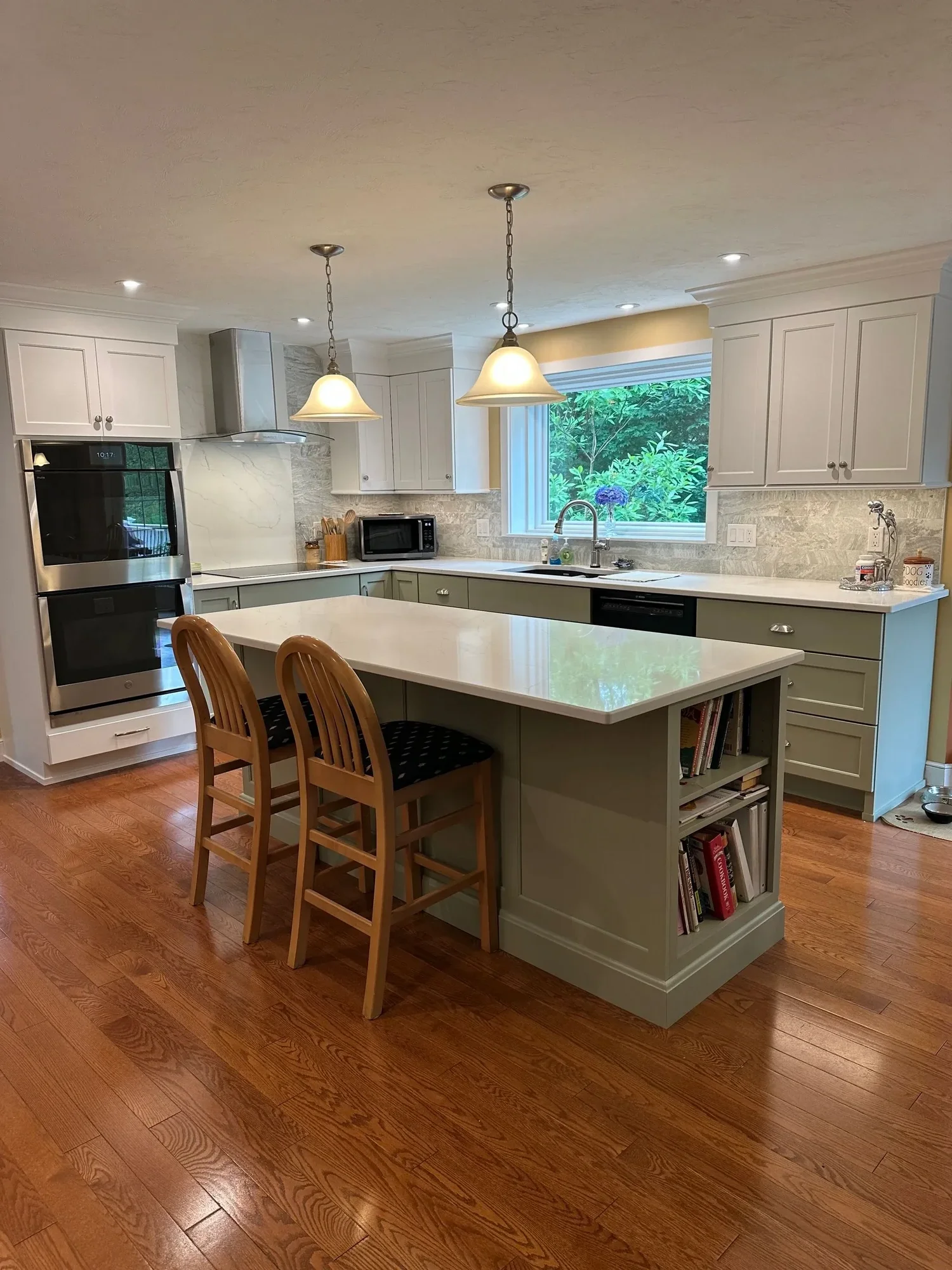 Hudson Sage & White Two-Tone Kitchen — view 7