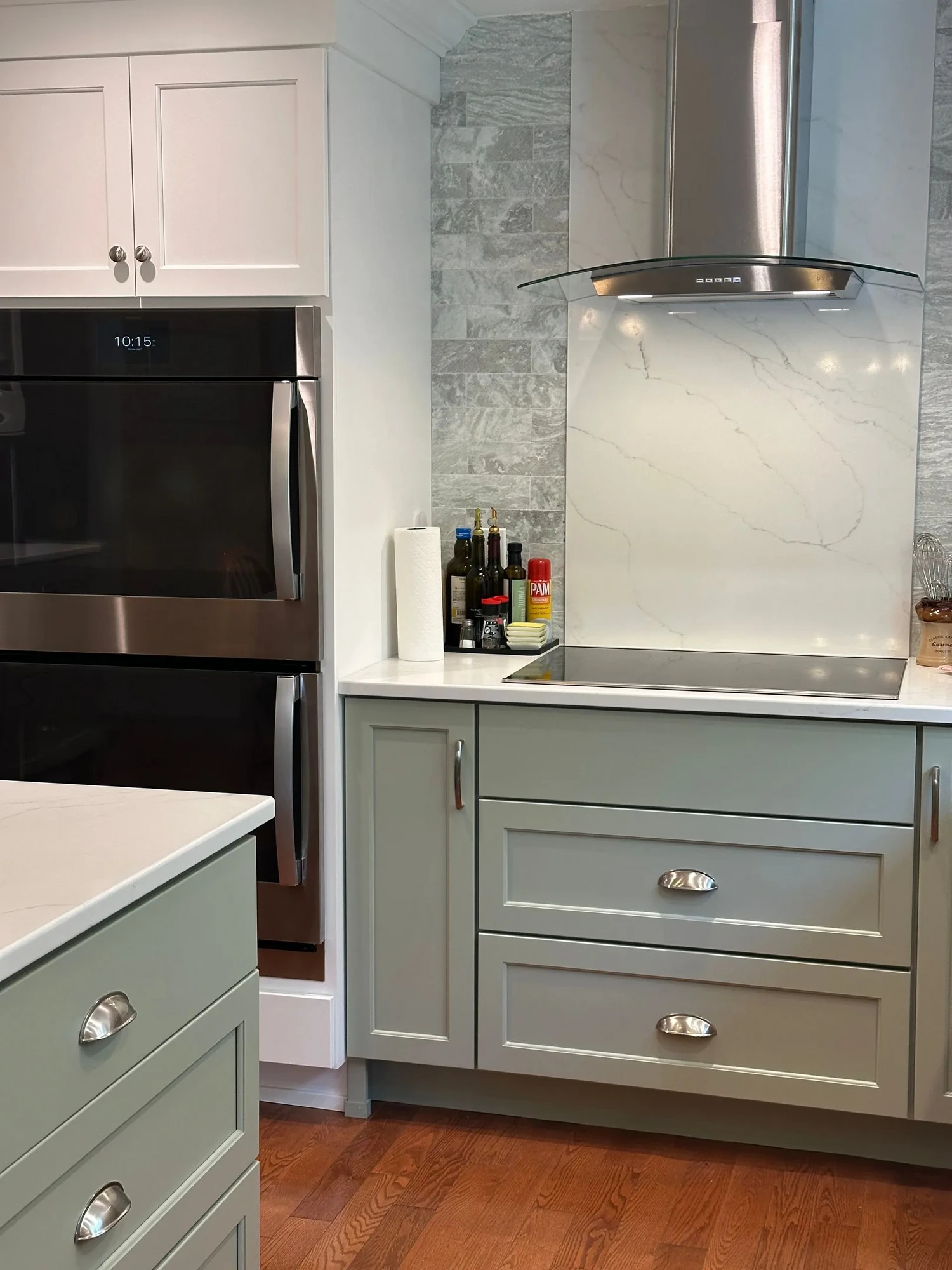 Hudson Sage & White Two-Tone Kitchen — view 15