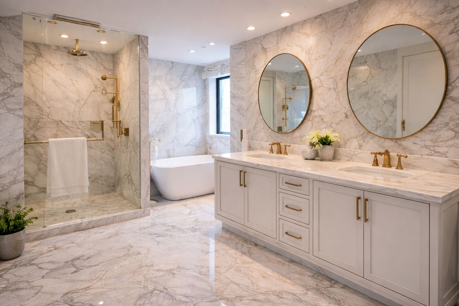Marble countertops