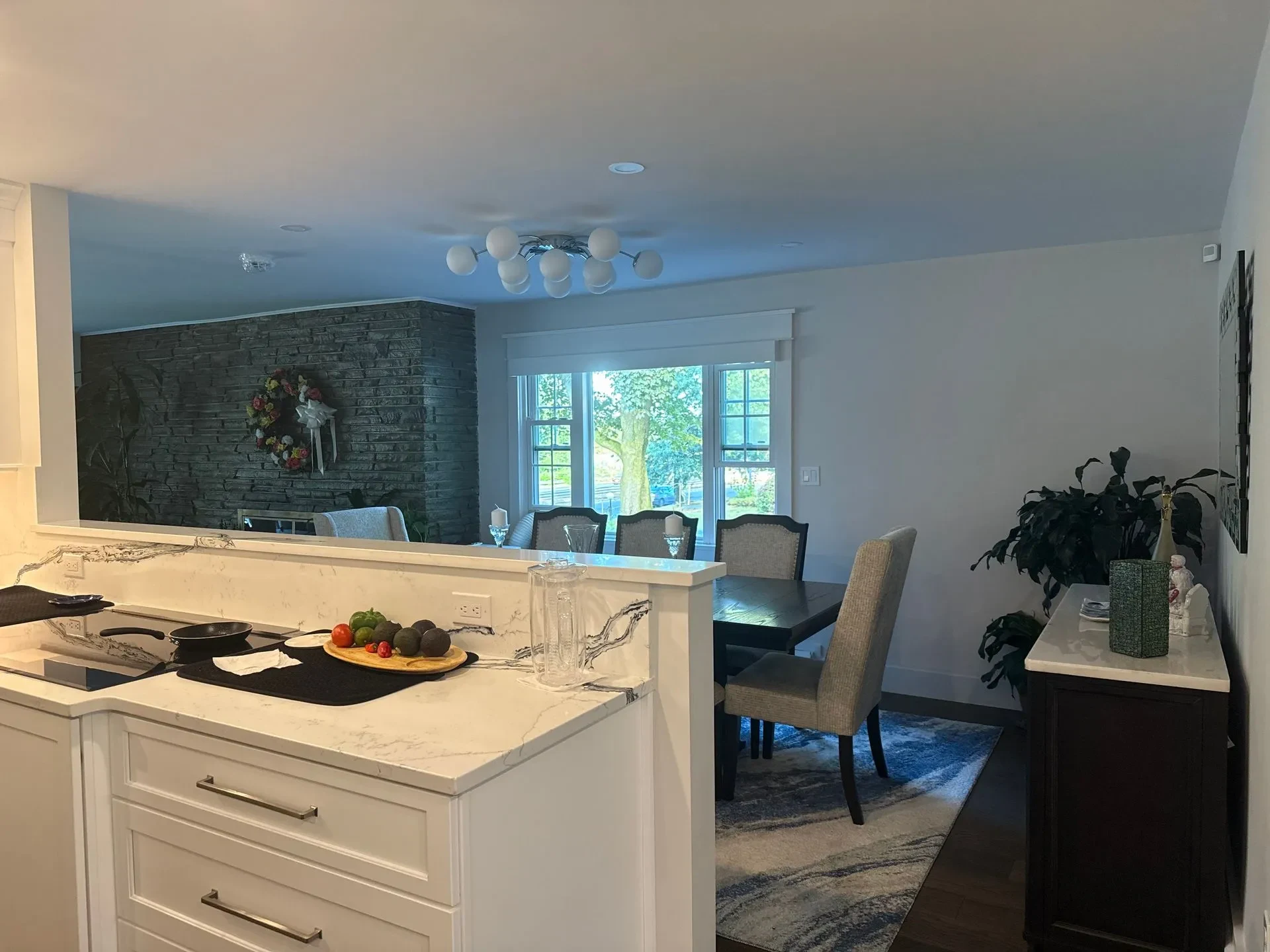 Revere Marble-Veined Modern Kitchen — view 6