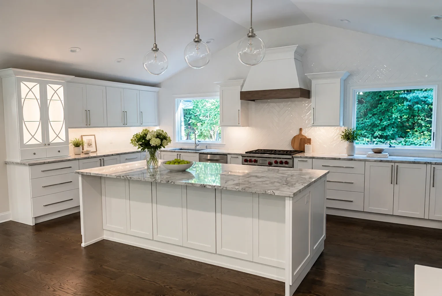 Concord vaulted cottage kitchen
