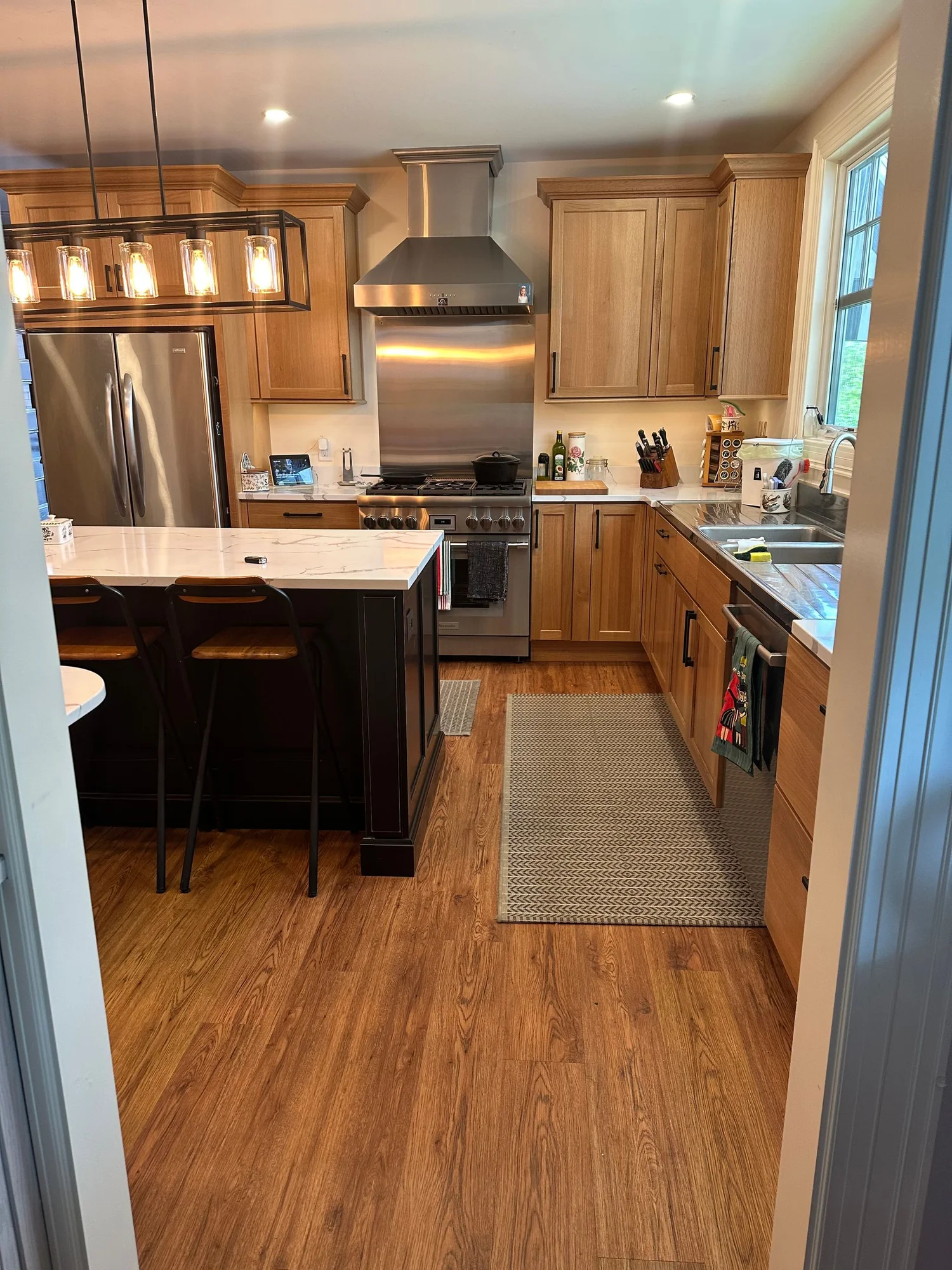 Watertown Historic Home Kitchen w/ Black Island — view 6
