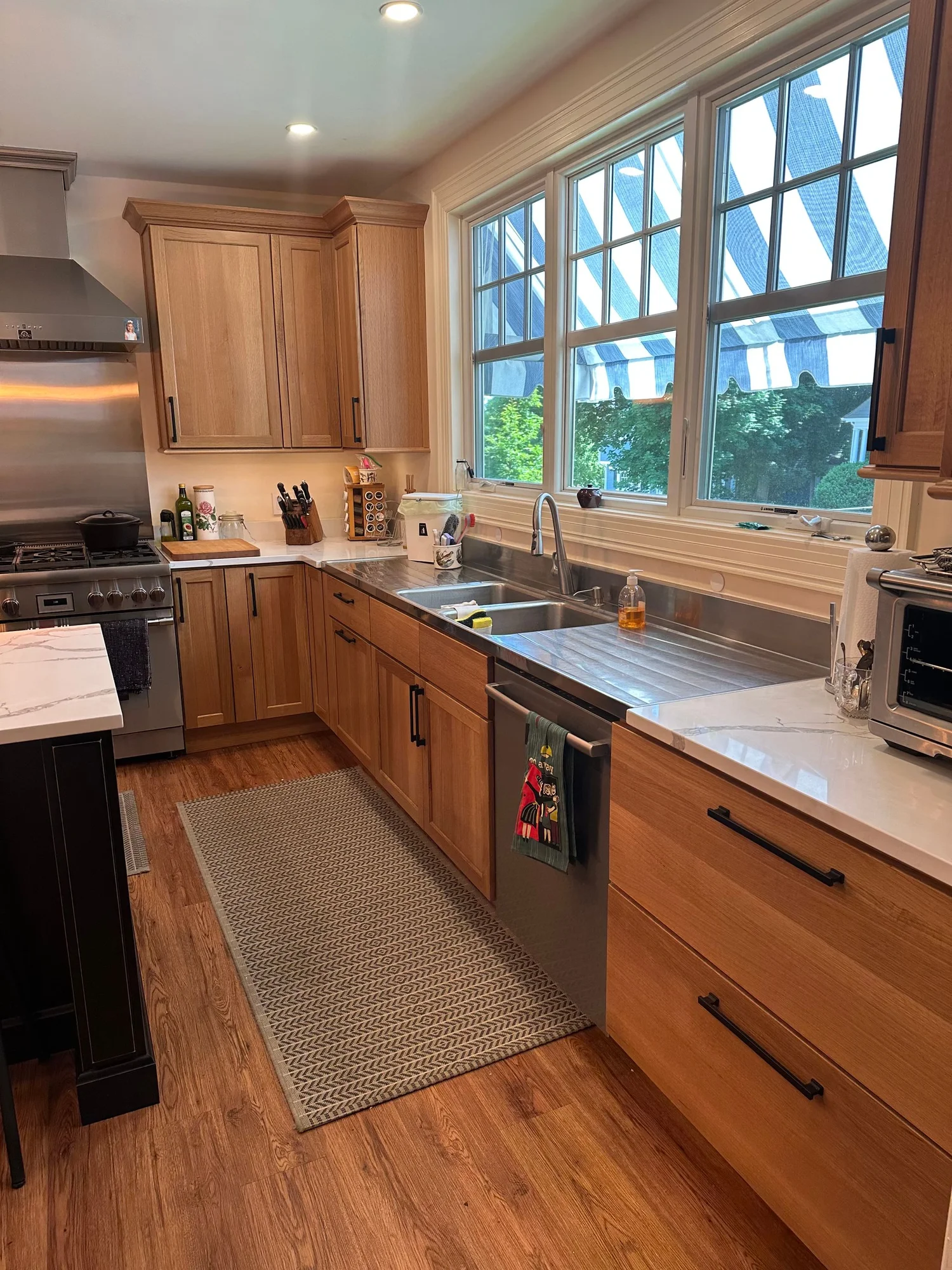 Watertown Historic Home Kitchen w/ Black Island — view 7