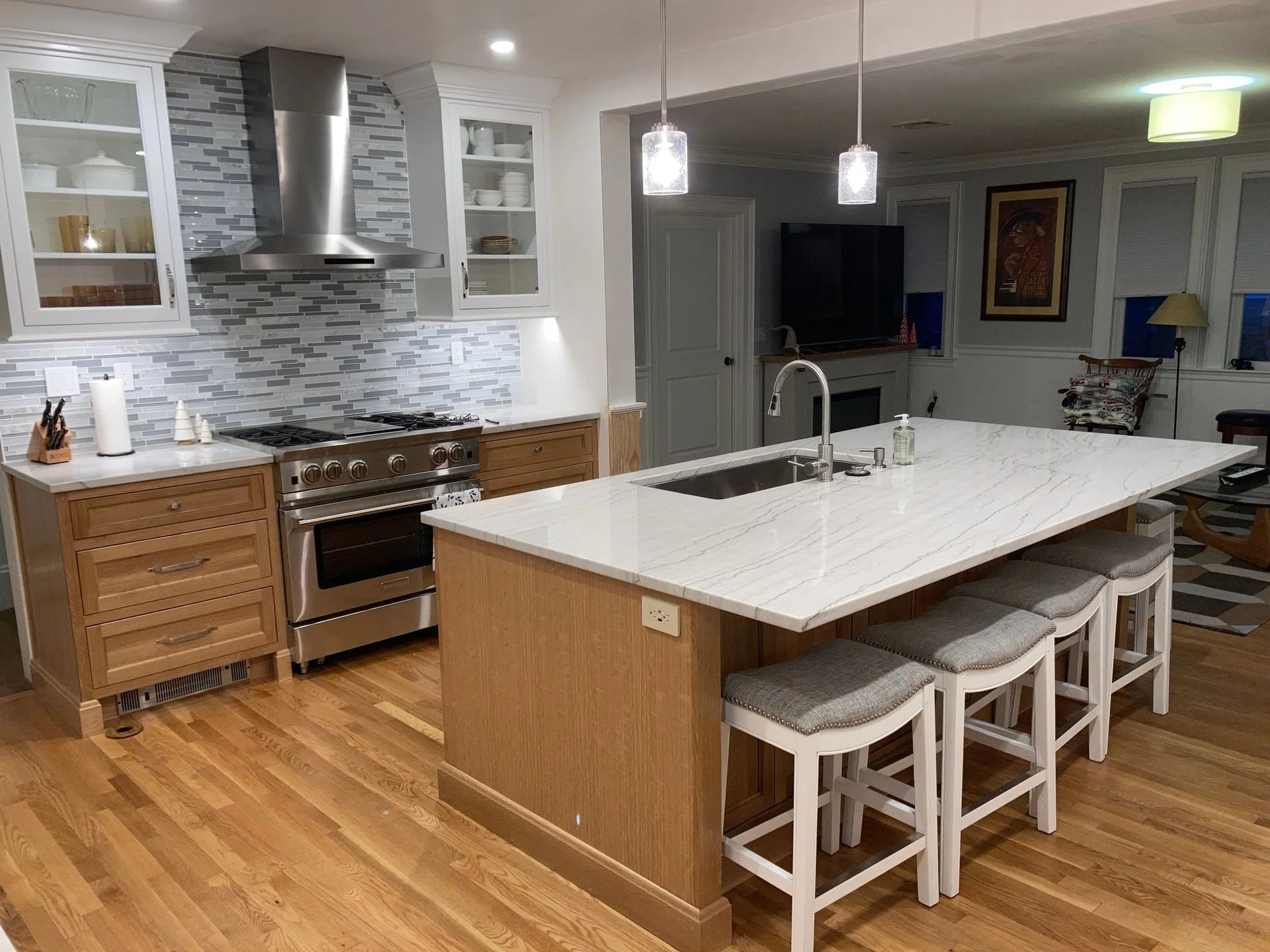 Winchester Two-Tone Kitchen w/ Marble Island — view 2
