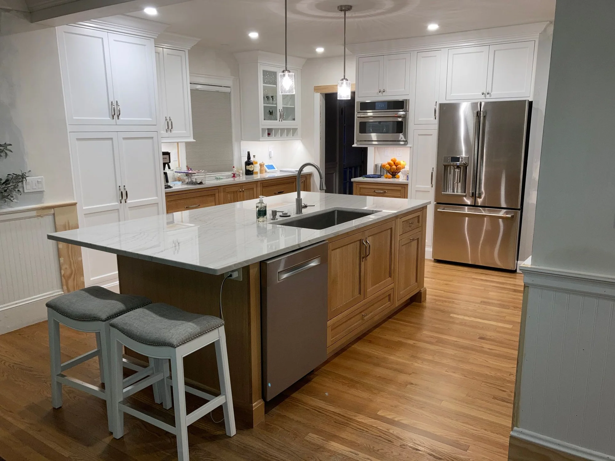Winchester Two-Tone Kitchen w/ Marble Island — view 3