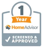Home Advisor Screened & Approved 1 Year Badge